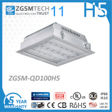 100W LED Gas Station Canopy Light 120lm/W Philips 3030 Chip